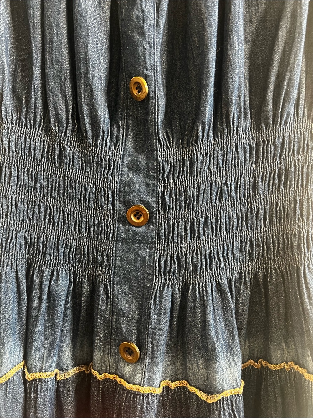 💙🤎 Women’s Sleeveless Blue Tiered Maxi, cute for concerts, lunches. - Picture 3 of 4